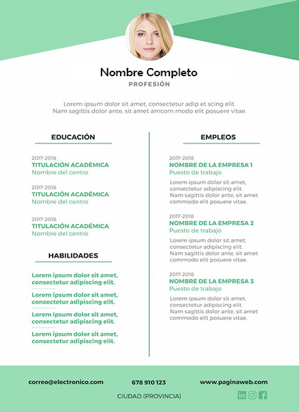 plantilla currículum auxiliar
